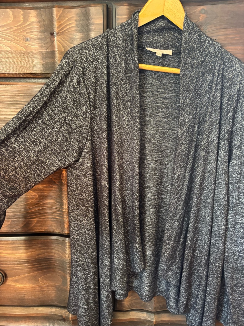 Philosophy Women’s Gray Waterfall Style Cardigan Size XL - Picture 2 of 8